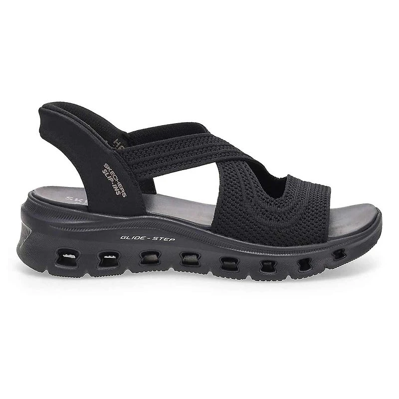 Women's Glide-Step Pro Slip-Ins Sandal - Black/Bla