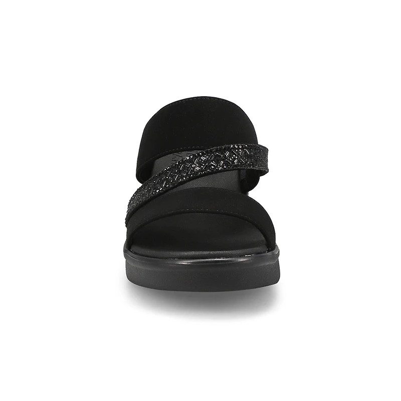 Women's Rumble On Social Glam Wedge Sandal - Black