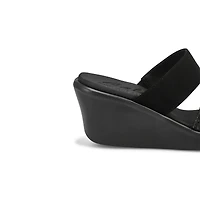Women's Rumble On Social Glam Wedge Sandal - Black