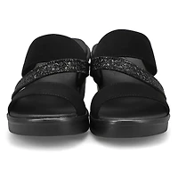 Women's Rumble On Social Glam Wedge Sandal - Black