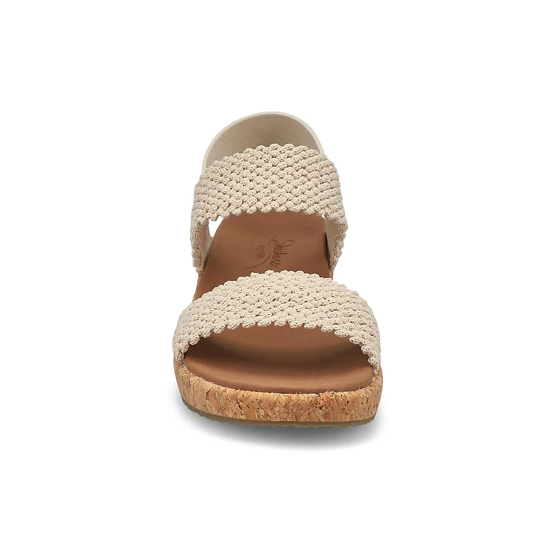 Women's  Arch Fit Beverlee Wedge Sandal - Natural