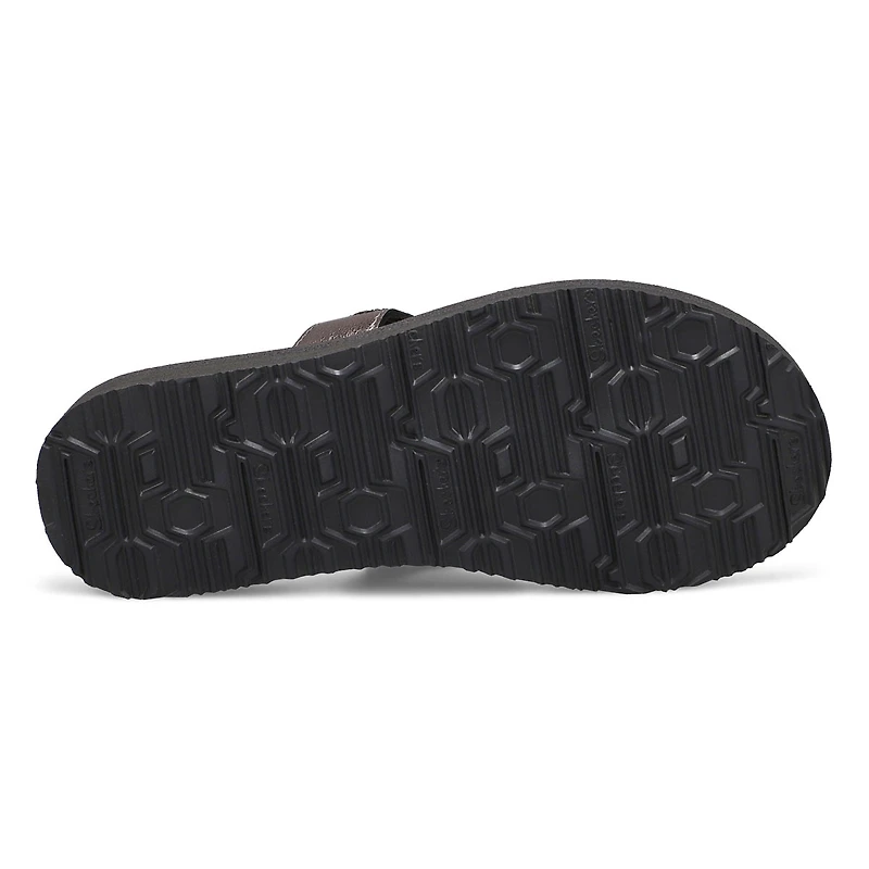 Women's Meditation Thong Sandal - Black/Black