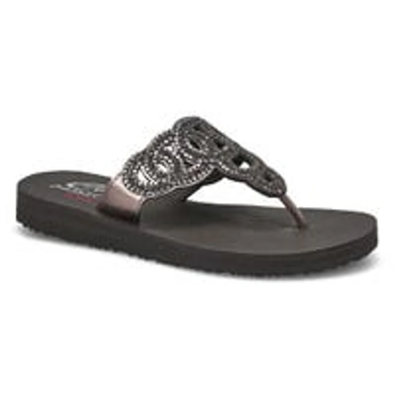 Tongs MEDITATION, noir/noir, femmes