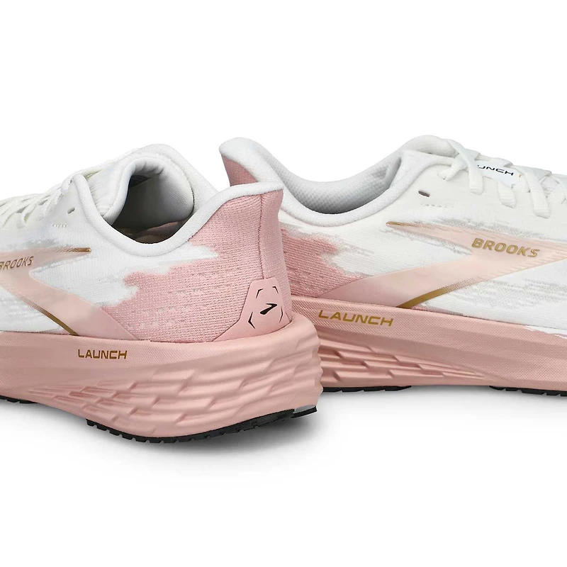 Women's Launch 11 Lace Up Performance Runner - Whi