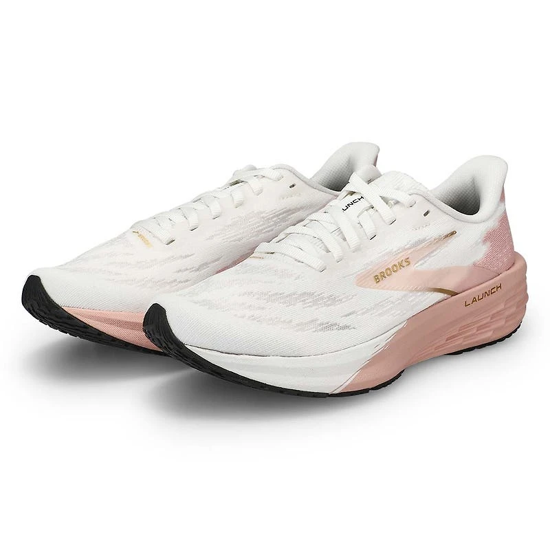 Women's Launch 11 Lace Up Performance Runner - Whi