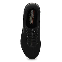 Women's Summits Slip On Wide Sneaker - Black