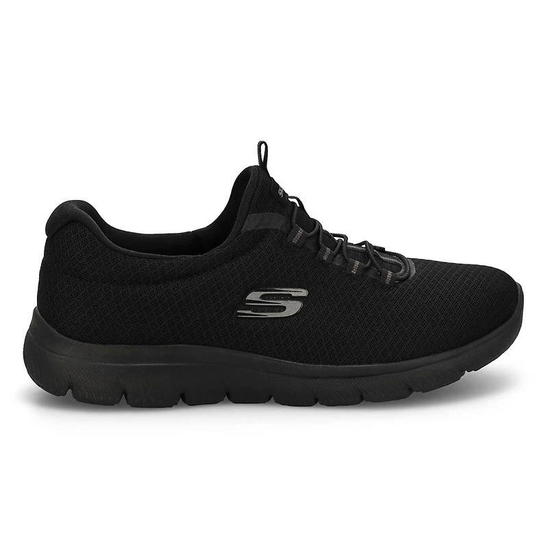 Women's Summits Slip On Wide Sneaker - Black