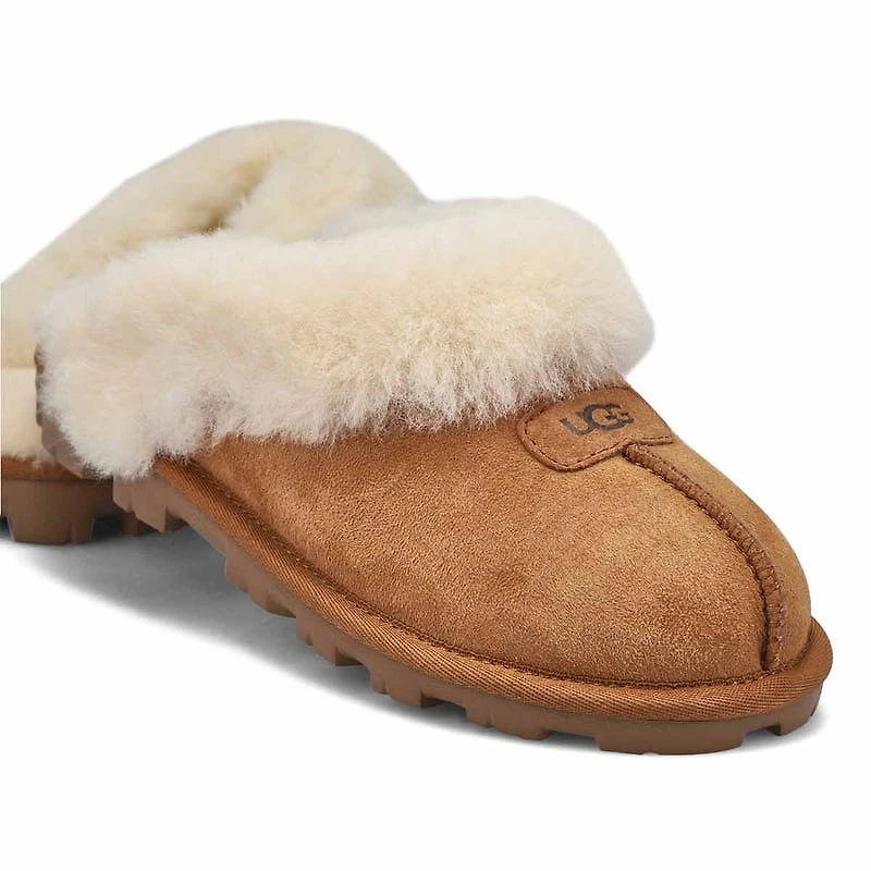 Women's Coquette Sheepskin Slipper - Chestnut