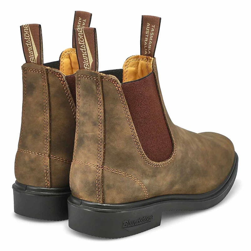 Unisex 067 -  Chisel Toe Chelsea Boot- Stout Brown