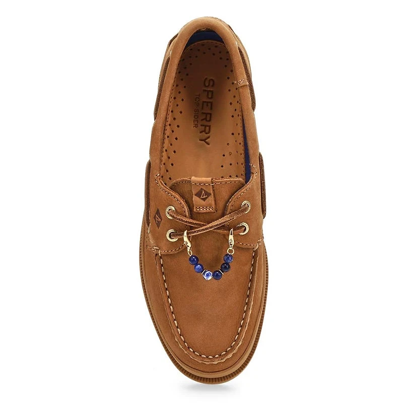 Women's A/O 2-Eye Mudguard Leather Boat Shoe - Tan