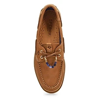 Women's A/O 2-Eye Mudguard Leather Boat Shoe - Tan