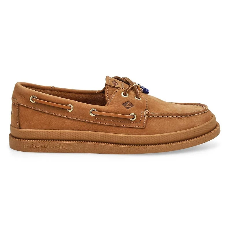 Women's A/O 2-Eye Mudguard Leather Boat Shoe - Tan