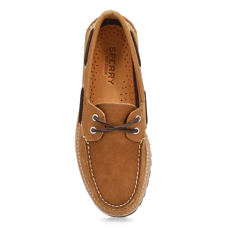 Chaussure bateau en cuir  semelle crante A/O 2-E