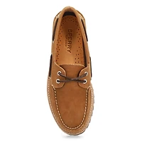 Chaussure bateau en cuir  semelle crante A/O 2-E