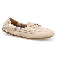 Women's Slimsail Leather Boat Shoe - Opal