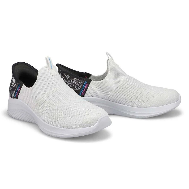 Baskets  enfiler BOBS SPORT SLIP-INS, blanc/noir,