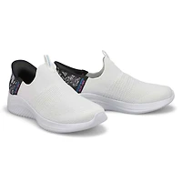 Baskets  enfiler BOBS SPORT SLIP-INS, blanc/noir,