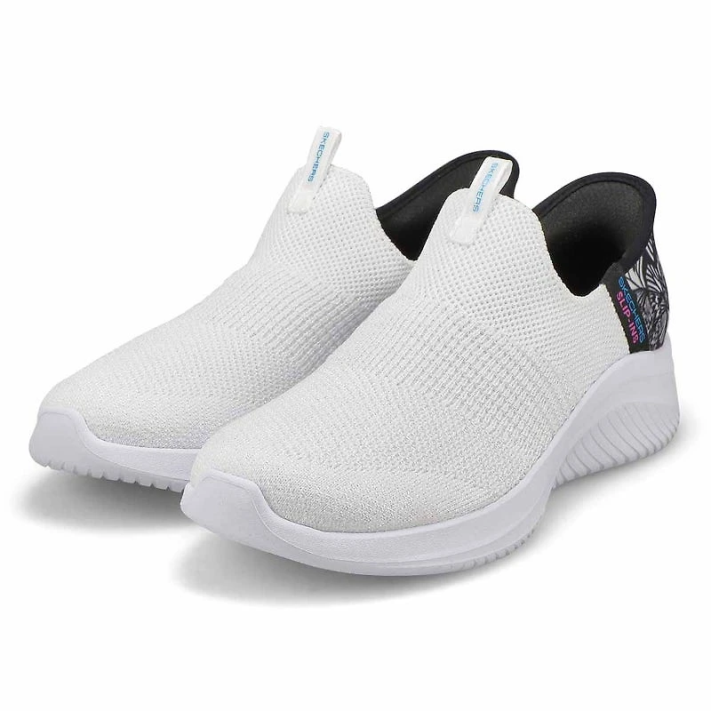 Baskets  enfiler BOBS SPORT SLIP-INS, blanc/noir,