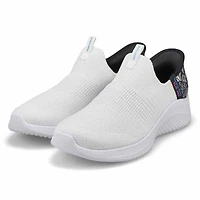 Baskets  enfiler BOBS SPORT SLIP-INS, blanc/noir,