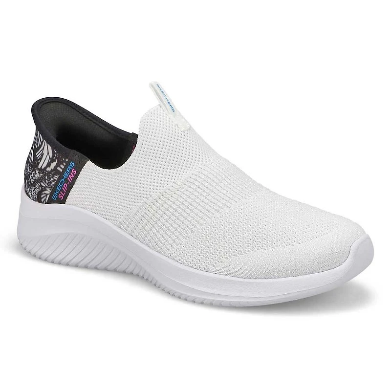 Baskets  enfiler BOBS SPORT SLIP-INS, blanc/noir,