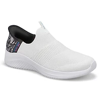 Baskets  enfiler BOBS SPORT SLIP-INS, blanc/noir,