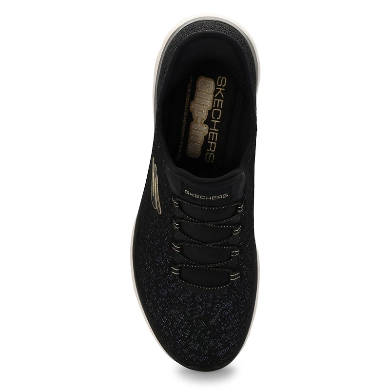 Women's  Summits Lunar Glow Slip-Ins Sneaker - Bla