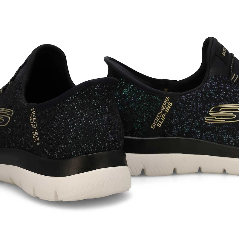 Women's  Summits Lunar Glow Slip-Ins Sneaker - Bla
