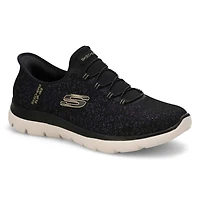 Women's  Summits Lunar Glow Slip-Ins Sneaker - Bla