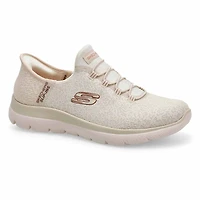 Women's  Summits Lunar Glow Slip-Ins Sneaker - Bla