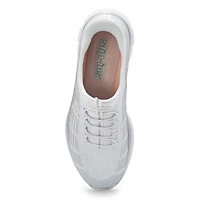 Women'a Summits Plus Slip-Ins Sneaker - White/Silv