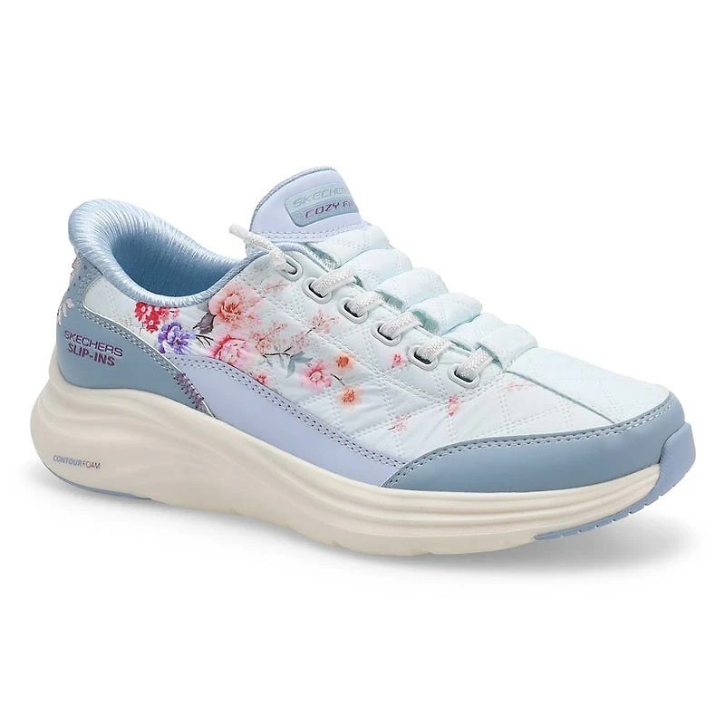 Women's  Contour Foam Floral Slip-Ins Sneaker - Bl