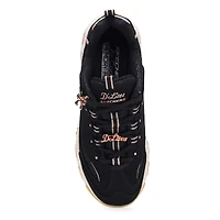 Women's  D'Lites Lace Up Sneaker - Black/Rose Gold
