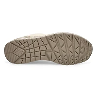 Women's Uno Lace Up Sneaker - White/Leopard