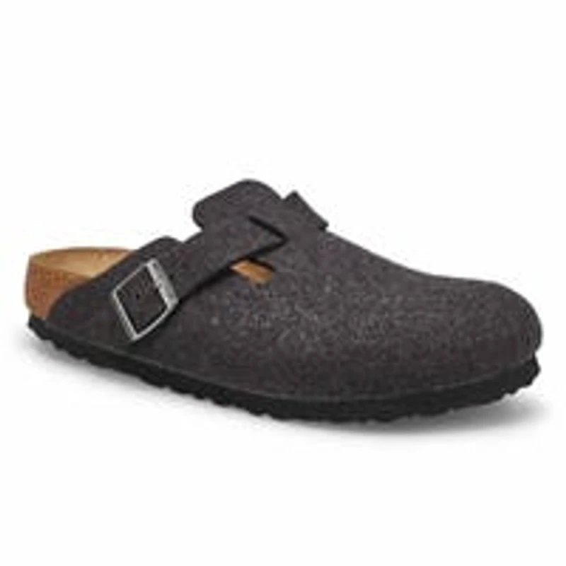 Women's Boston Narrow Wool Clog - Arthracite
