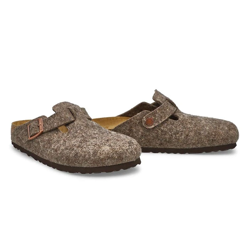 Women's Boston Narrow Wool Clog - Arthracite