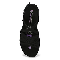 Women's  Reggae Slim Casual Sandal - Black/Black