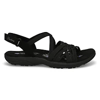 Women's  Reggae Slim Casual Sandal - Black/Black