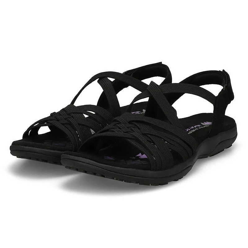 Women's  Reggae Slim Casual Sandal - Black/Black