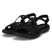 Women's  Reggae Slim Casual Sandal - Black/Black