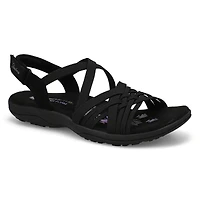 Women's  Reggae Slim Casual Sandal - Black/Black