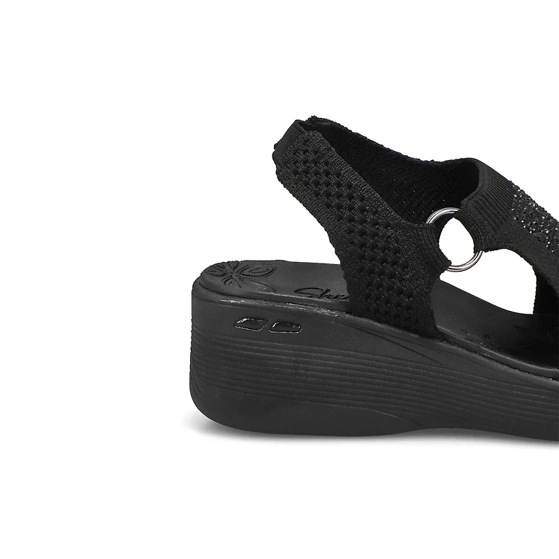 Women's Pier-Lite Wedge Casual Sandal - Black