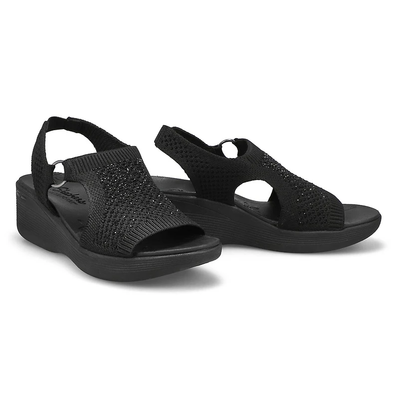 Women's Pier-Lite Wedge Casual Sandal - Black