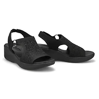 Women's Pier-Lite Wedge Casual Sandal - Black