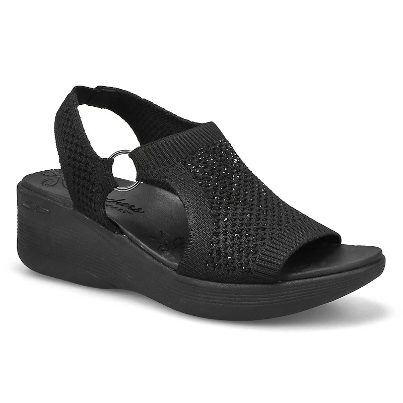 Women's Pier-Lite Wedge Casual Sandal - Black