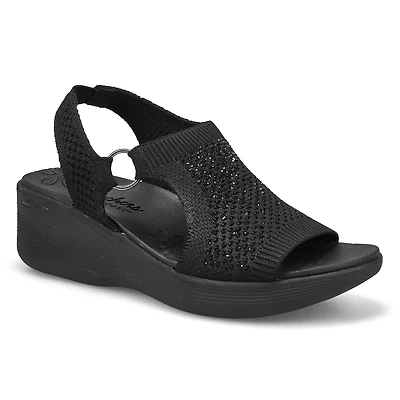 Women's Pier-Lite Wedge Casual Sandal - Black