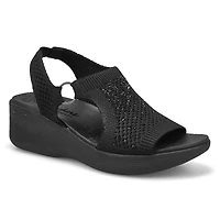 Women's Pier-Lite Wedge Casual Sandal - Black