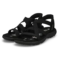 Women's Reggae Slim Slip-Ins Sandal - Black/Black