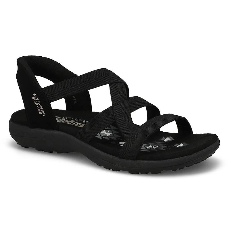 Women's Reggae Slim Slip-Ins Sandal - Black/Black