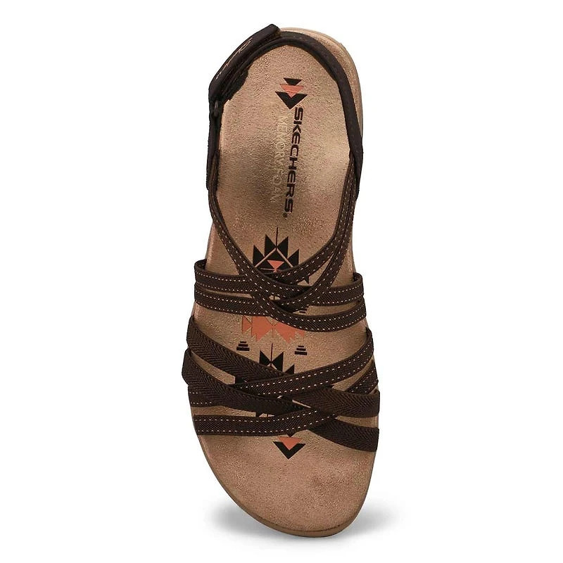 Women's Reggae Slim Casual Sandal - Chocolate