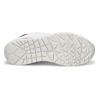 Women's Uno Pop Back Lace Up Sneaker - Black/Hot P